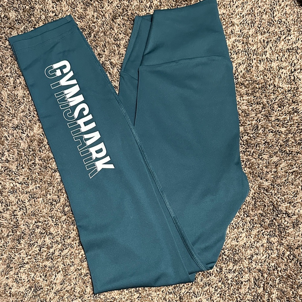 Gymshark Deep Teal Workout Leggings Size Medium (NEW)